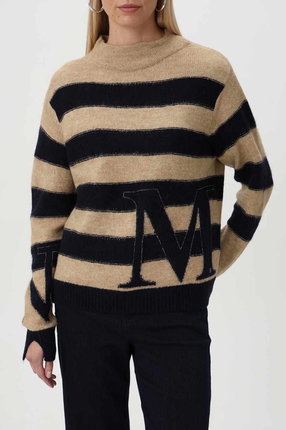 Пуловер Monari в полоску с логотипом