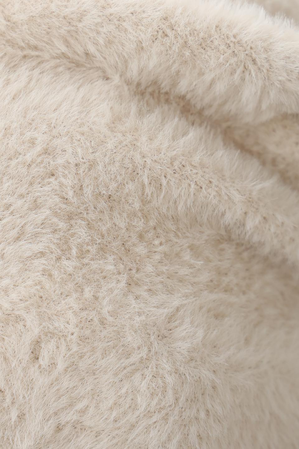 Шапка Loevenich вязаная бежевая