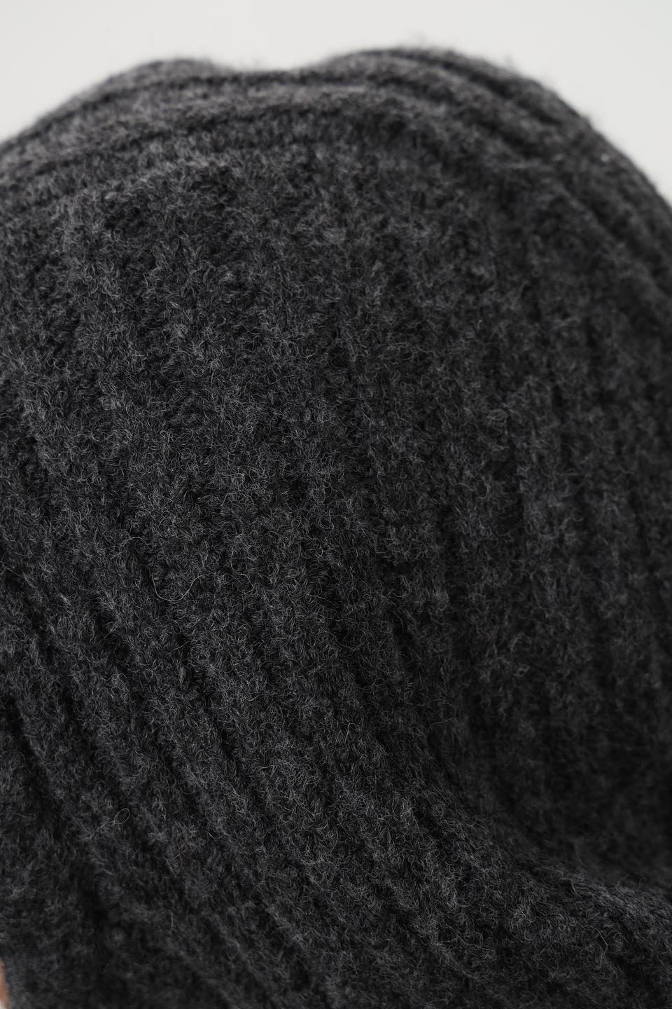 Шапка-капюшон Loevenich вязаная серая