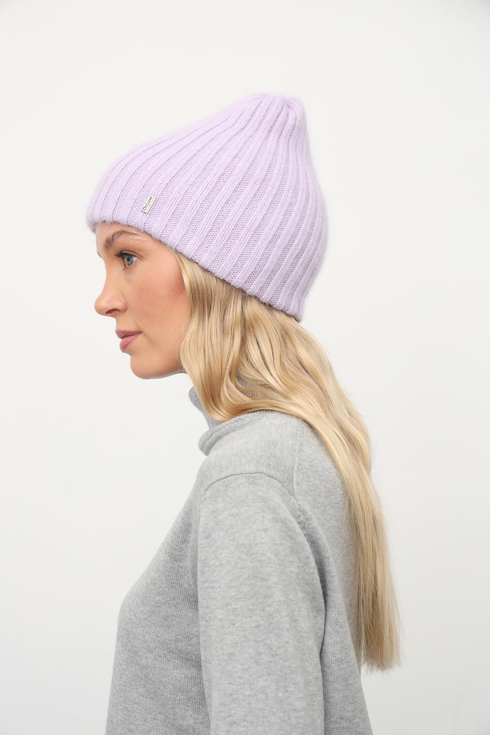 Шапка Julia Florenzi вязаная сиреневая