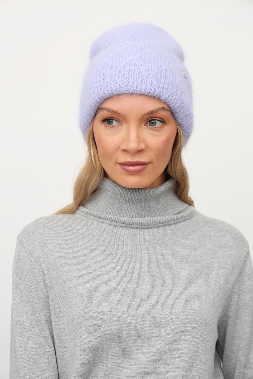 Шапка Julia Florenzi вязаная лавандовая