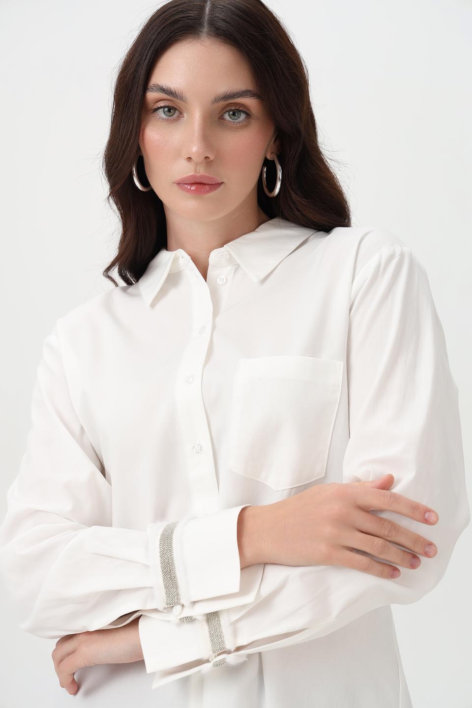 Рубашка Steilmann с полоской на рукавах