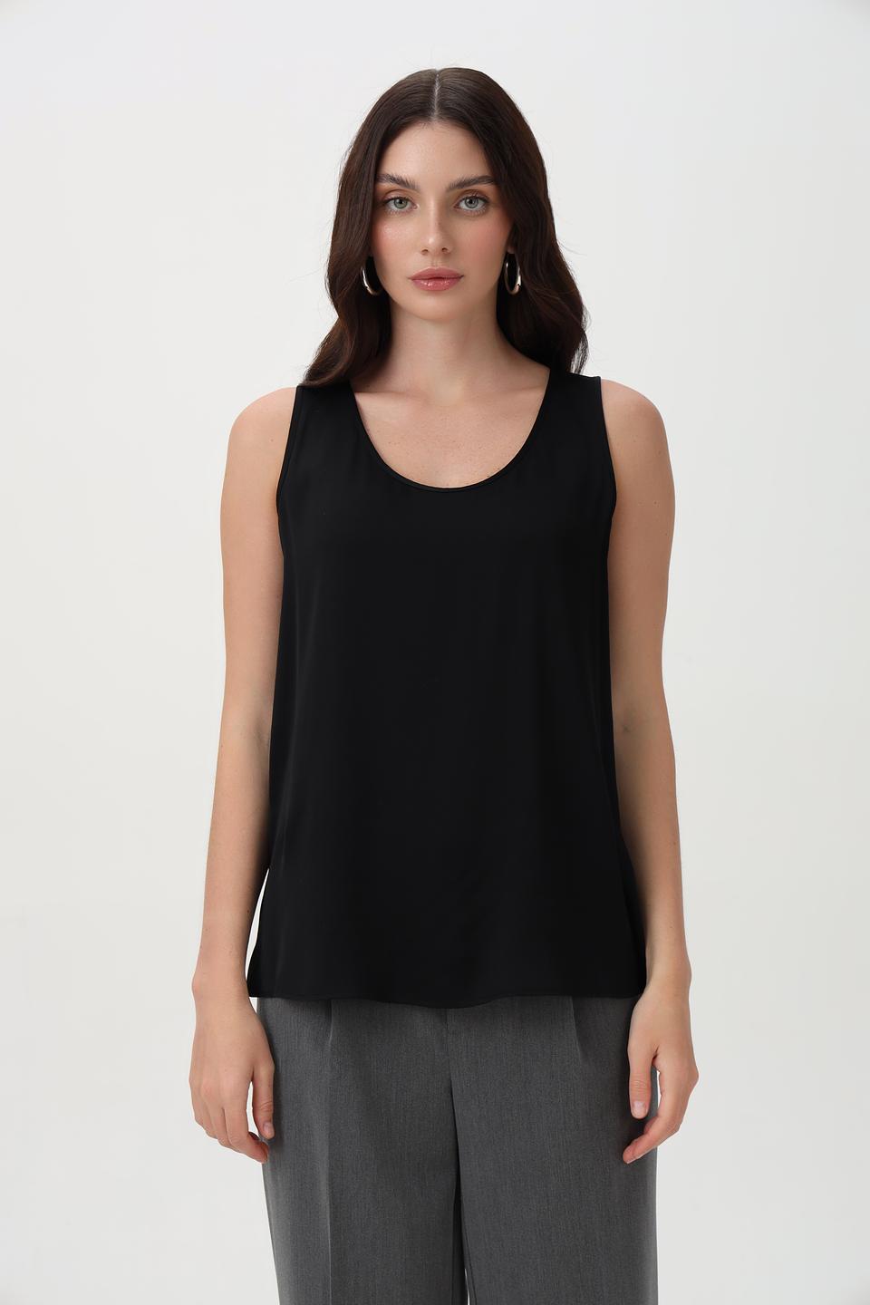 Топ Oui женский черный
