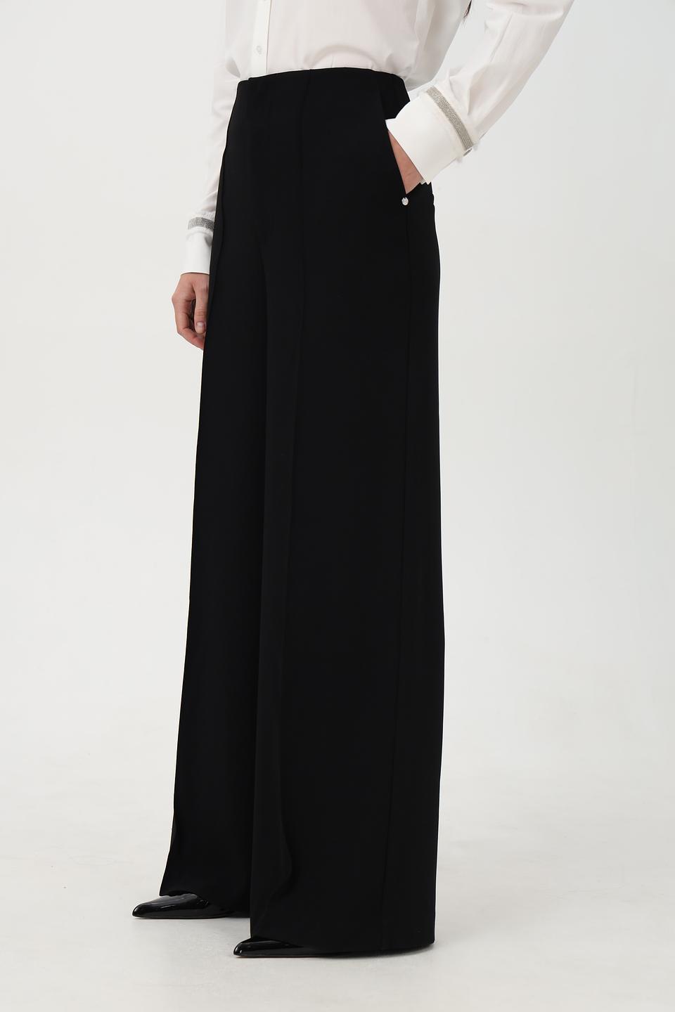 Брюки клёш Oui чёрные