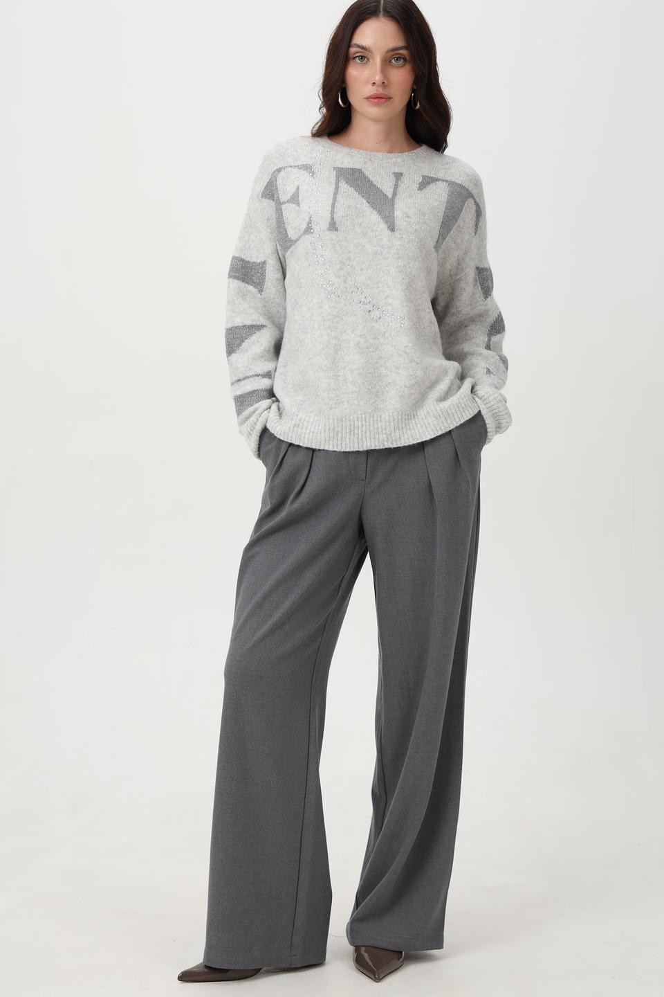 Брюки Lecomte клёш серые