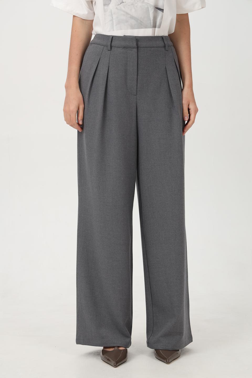 Брюки Lecomte клёш серые