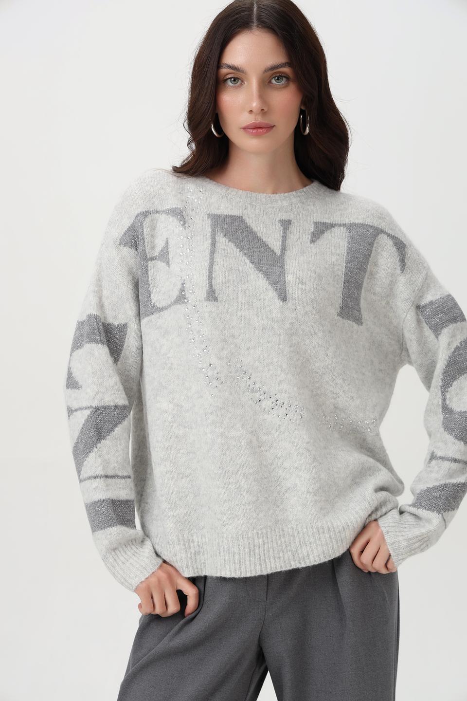 Пуловер Lecomte с надписью