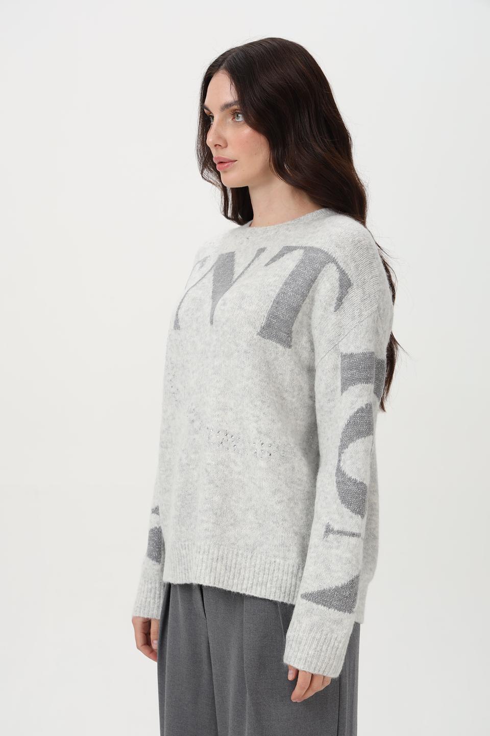 Пуловер Lecomte с надписью