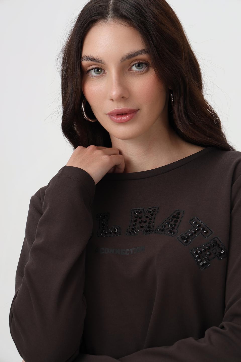 Пуловер Monari с надписью