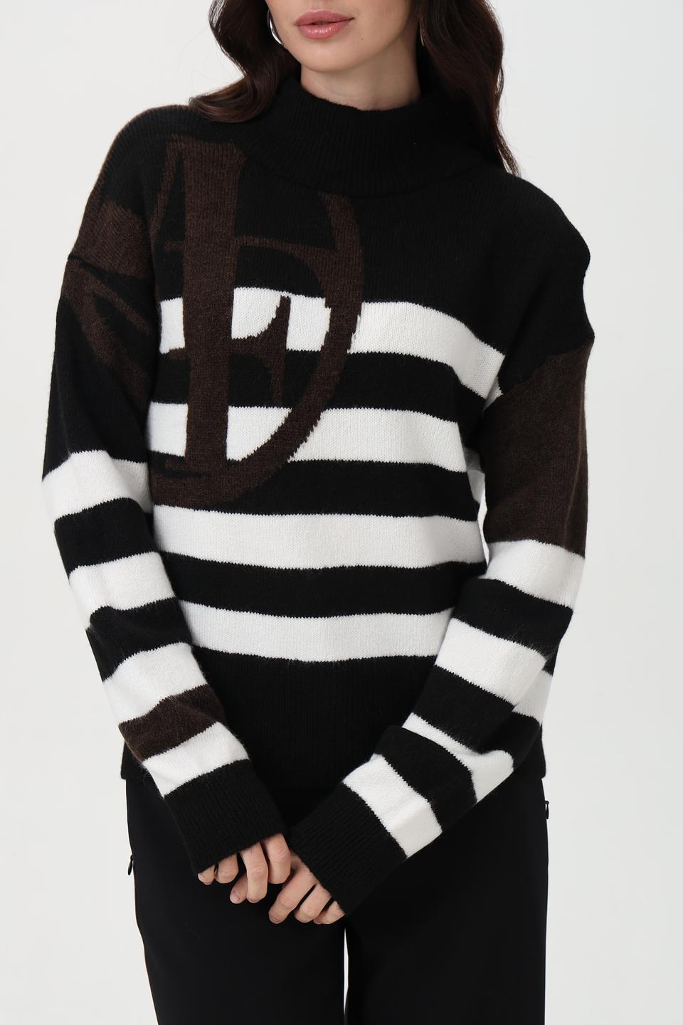 Пуловер Monari в полоску