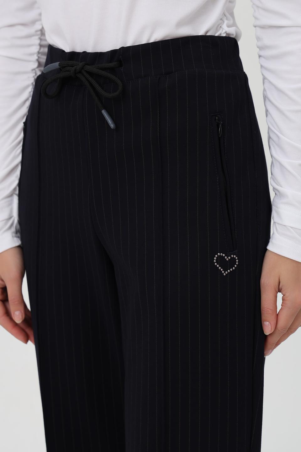 Брюки клёш Ppep в полоску