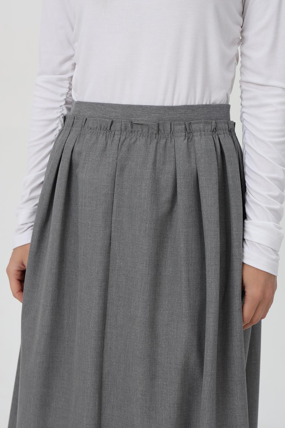 Юбка Rich and Royal серая с плиссировкой