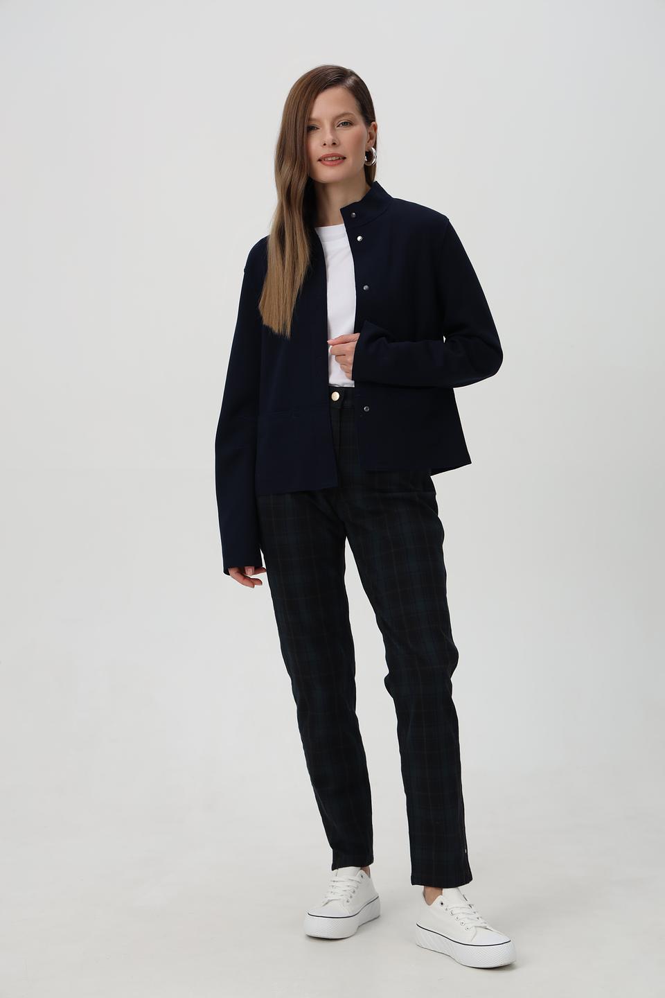 Жакет Bianca приталенный темно-синий