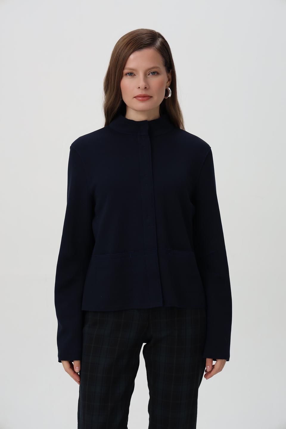 Жакет Bianca приталенный темно-синий