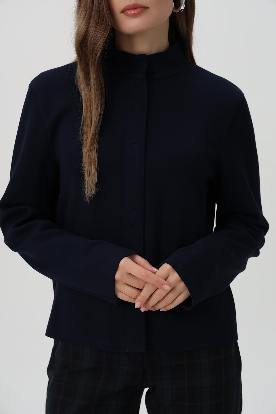Жакет Bianca приталенный темно-синий
