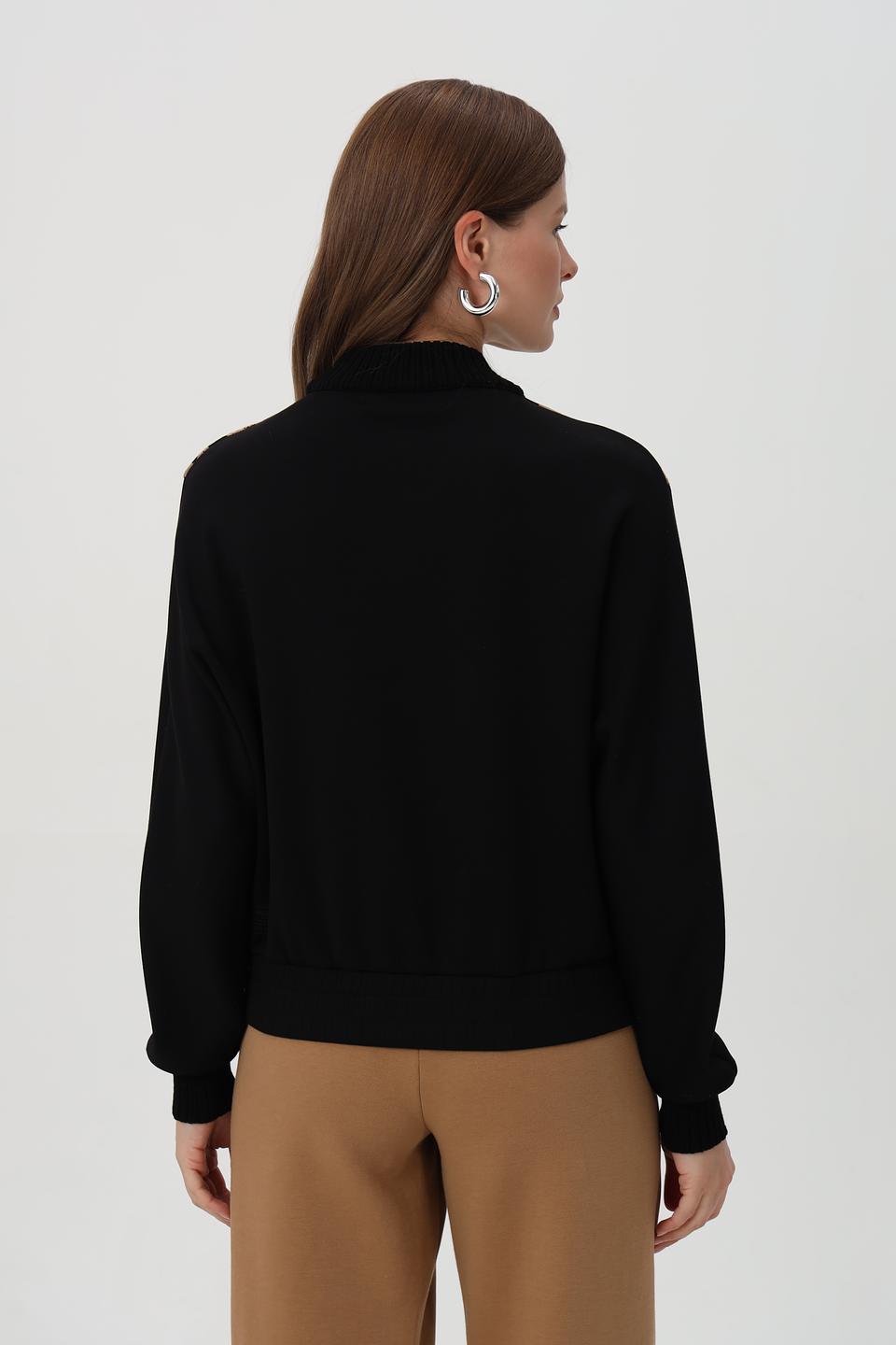 Пуловер Marc Cain Sports с леопардовым принтом