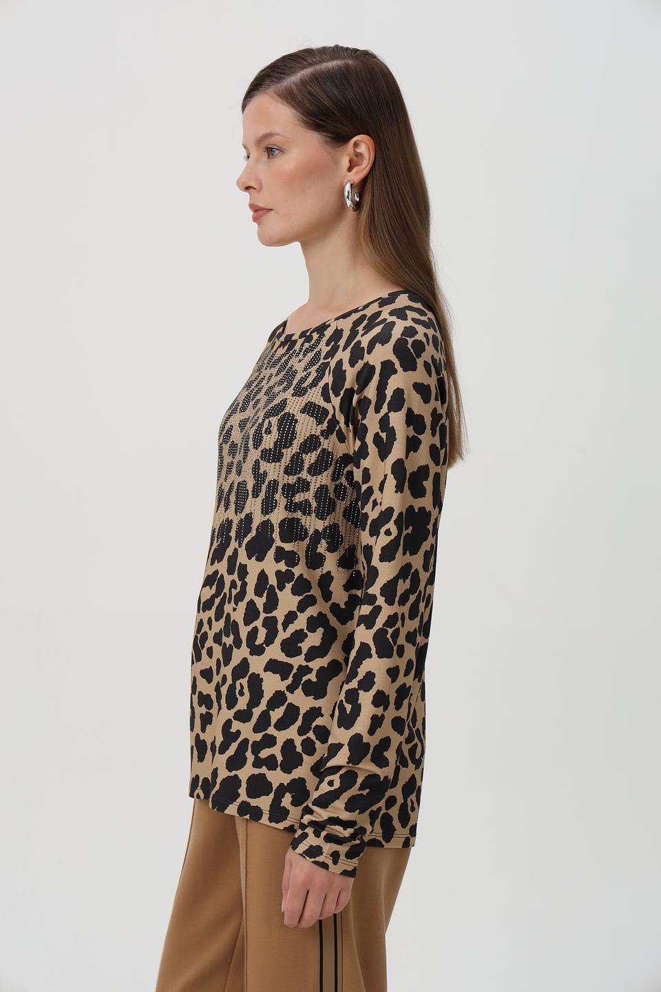 Футболка Monari с леопардовым принтом