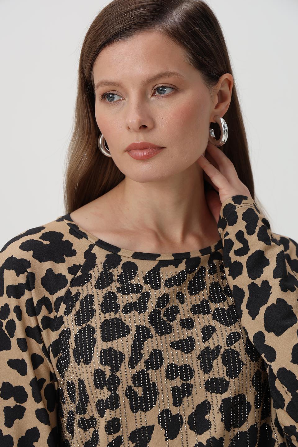 Футболка Monari с леопардовым принтом