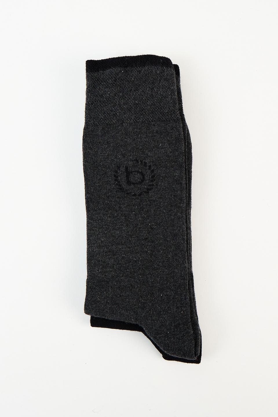 Носки Bugatti серые с логотипом