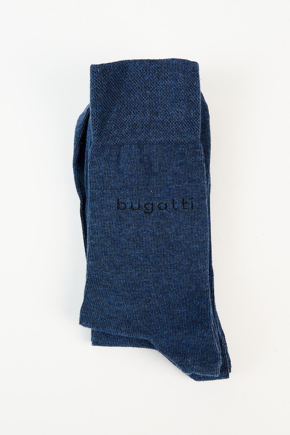 Носки Bugatti синие в рубчик
