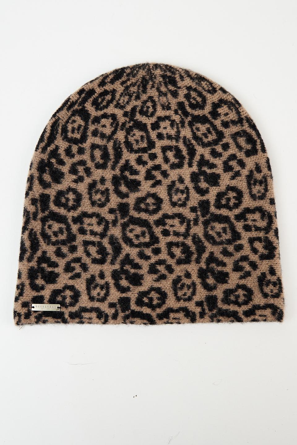 Шапка Seeberger с леопардовым принтом