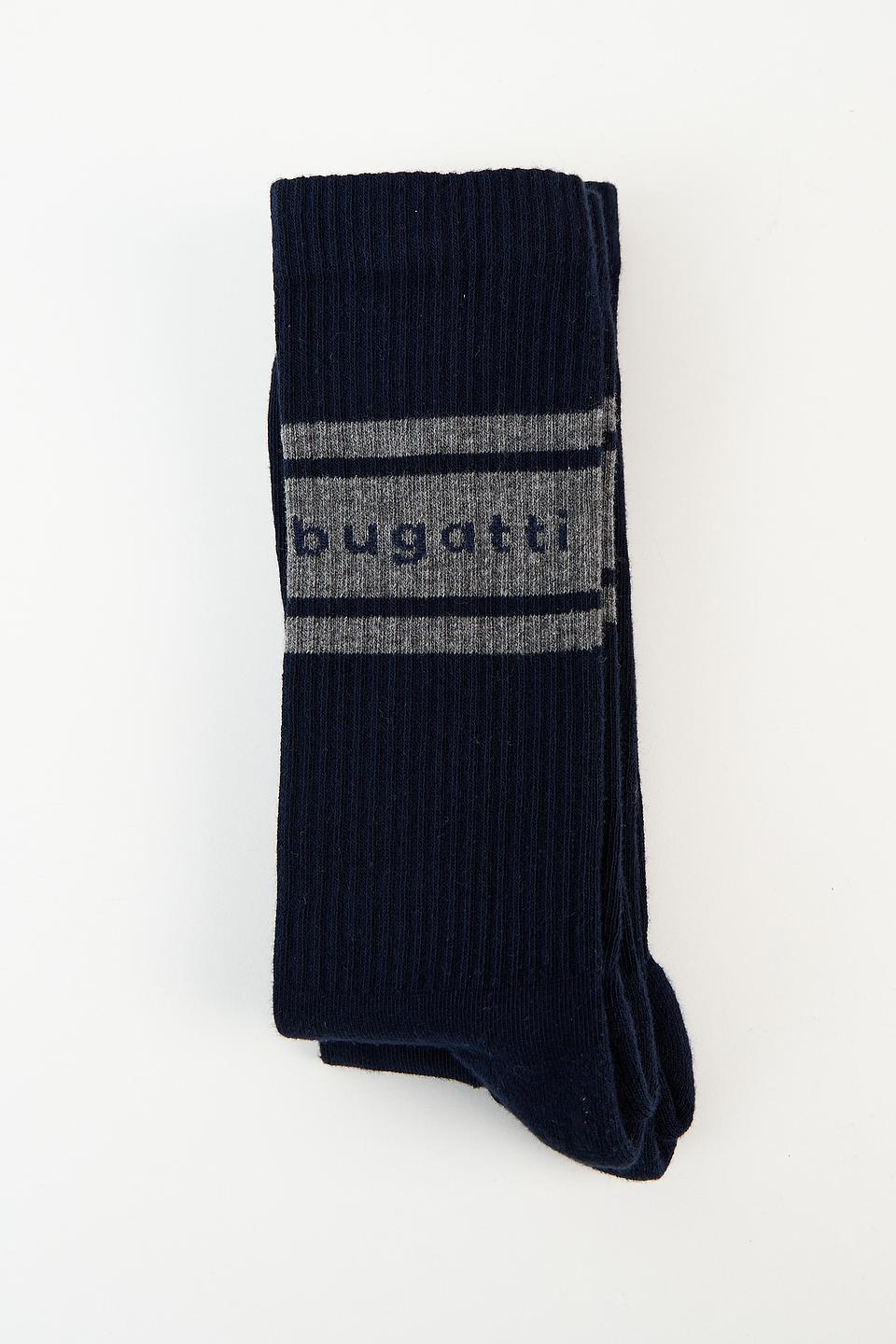 Носки Bugatti полосатые темно-синие