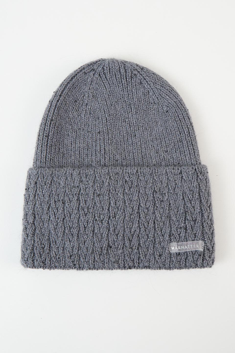 Шапка Marhatter вязаная серая