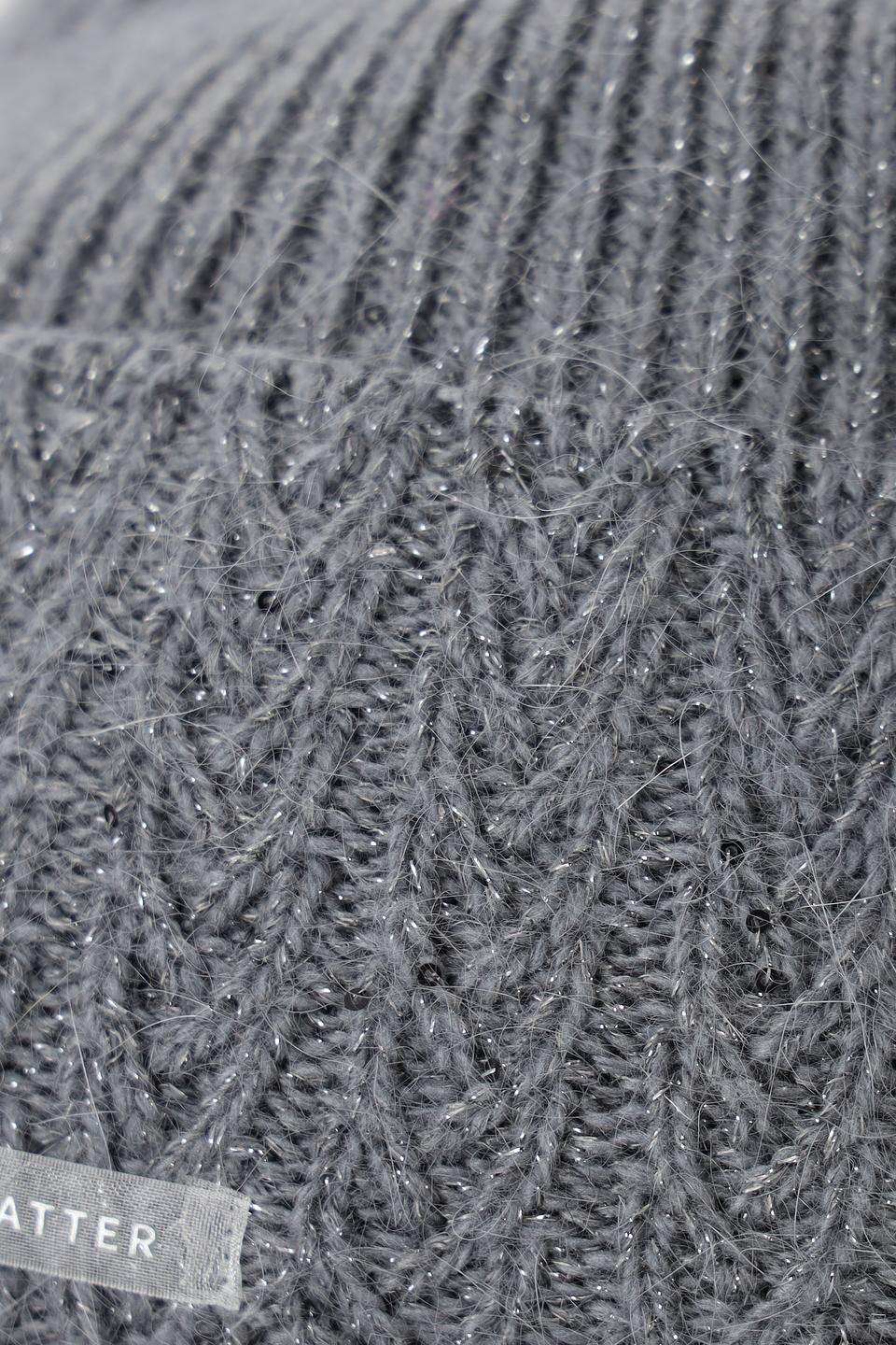 Шапка Marhatter вязаная серая