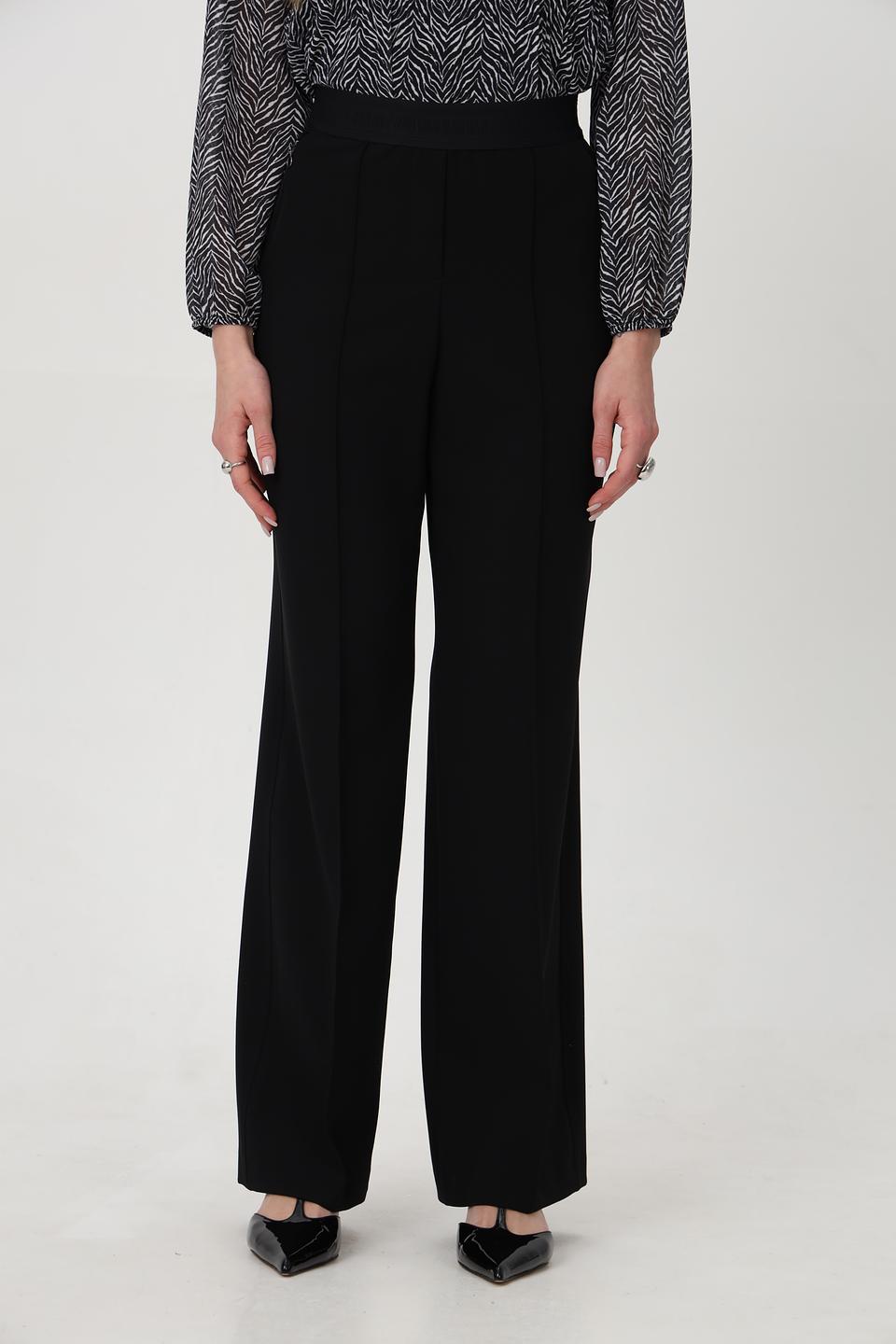 Брюки Bianca клёш черные