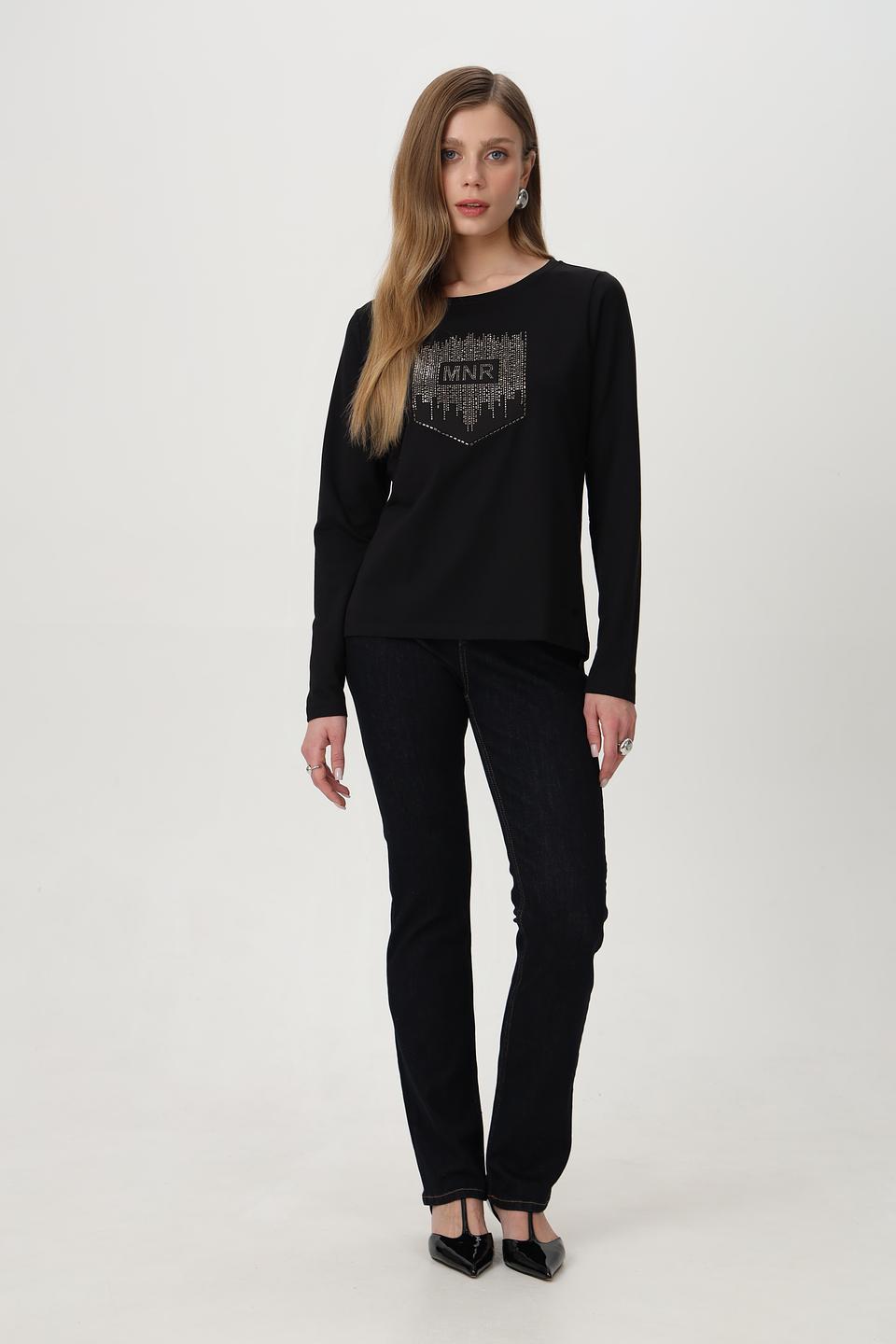Футболка Monari с кристаллами