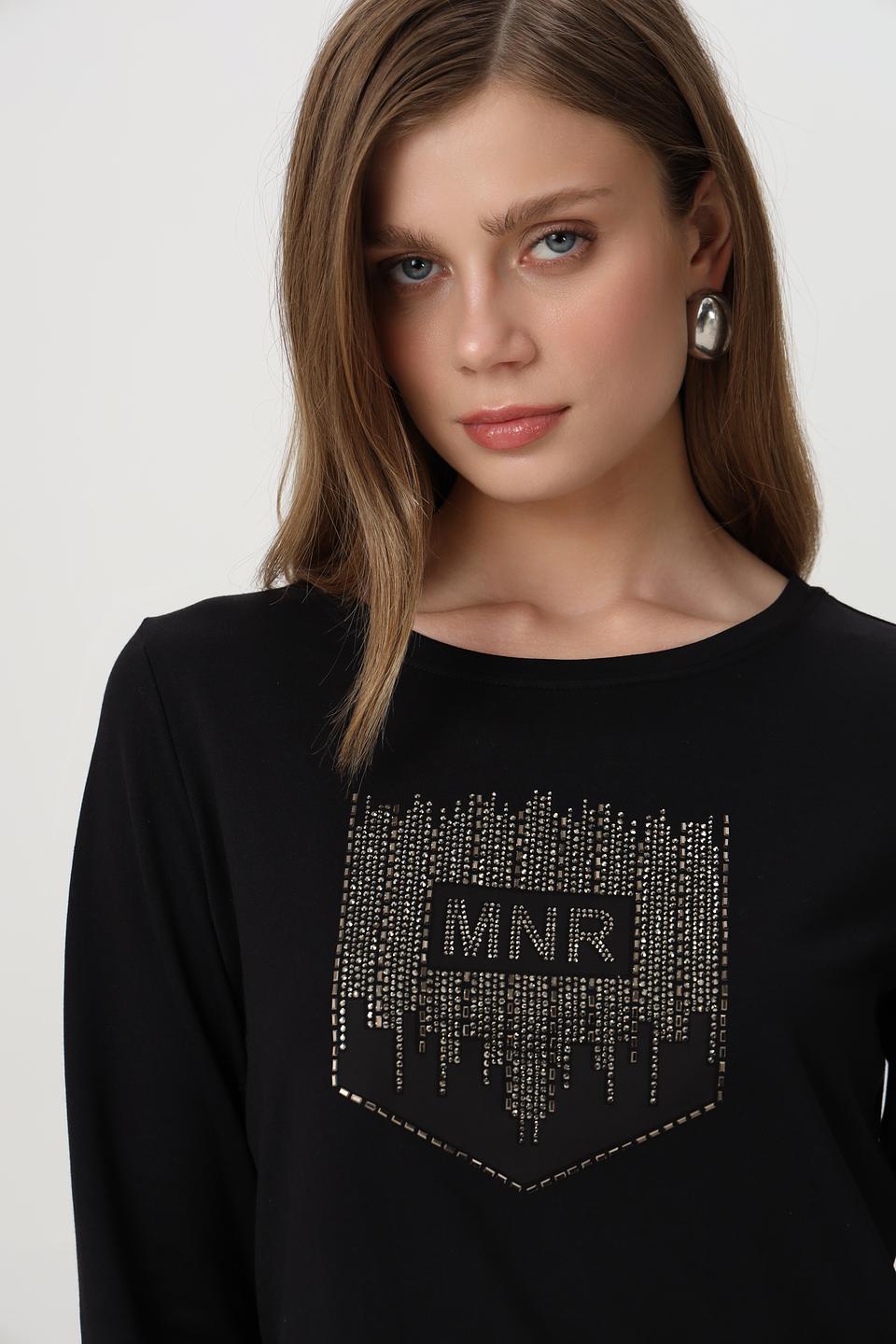 Футболка Monari с кристаллами