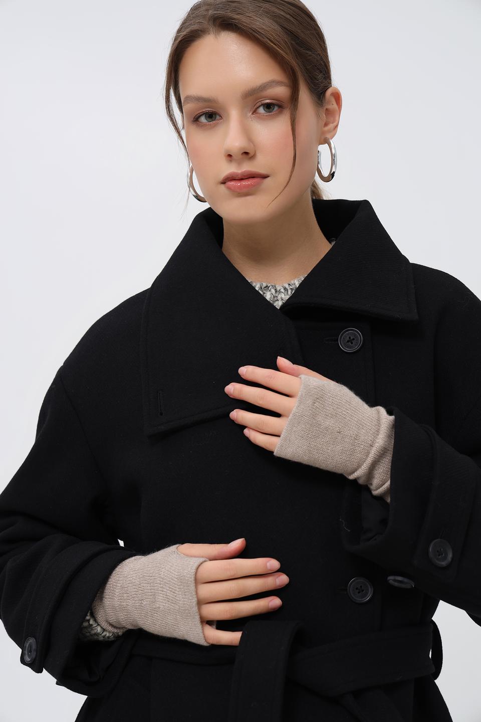 Перчатки Roeckl бежевые без пальцев