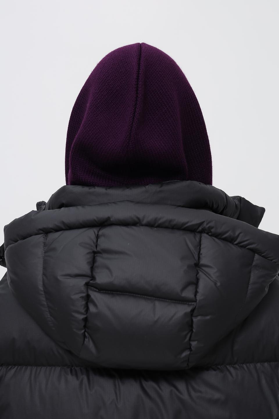 Шапка Adel вязаная сиреневая