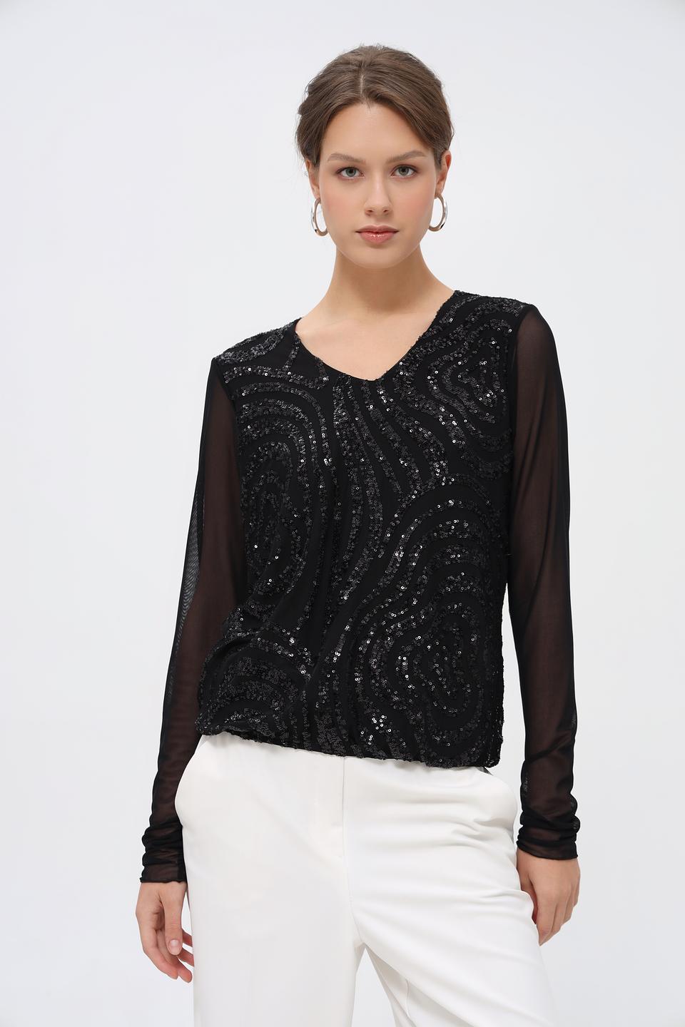 Блузка Bianca с пайетками