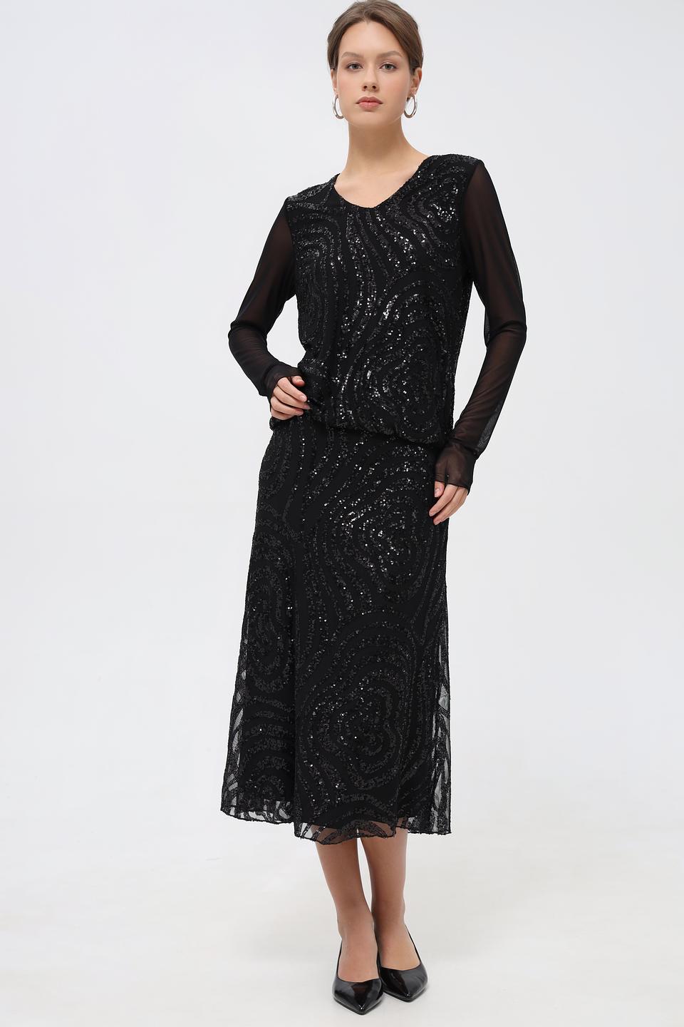 Блузка Bianca с пайетками