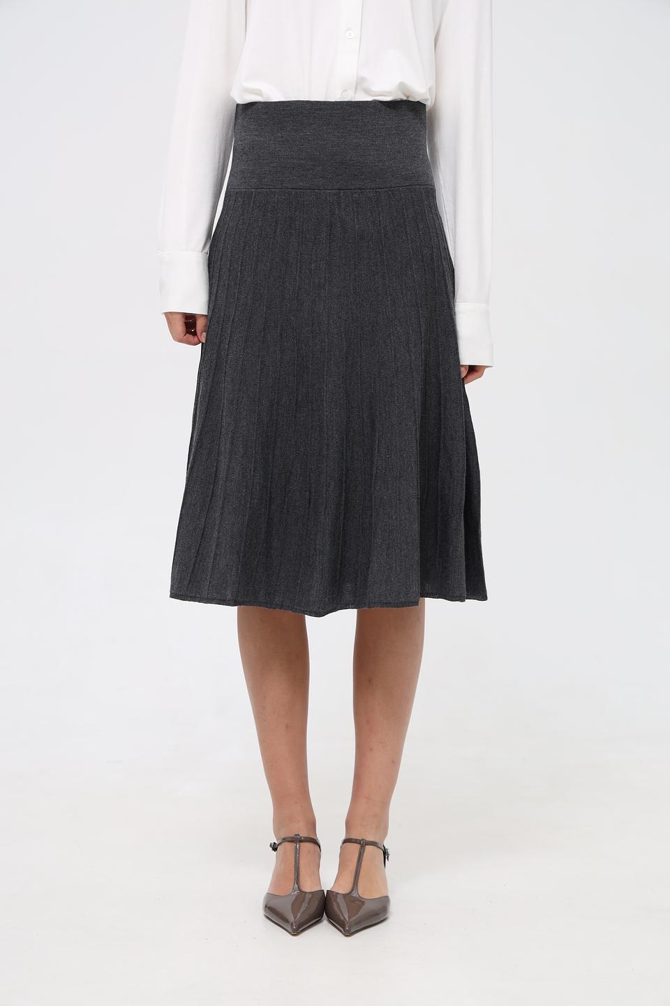 Юбка Monari плиссированная серая