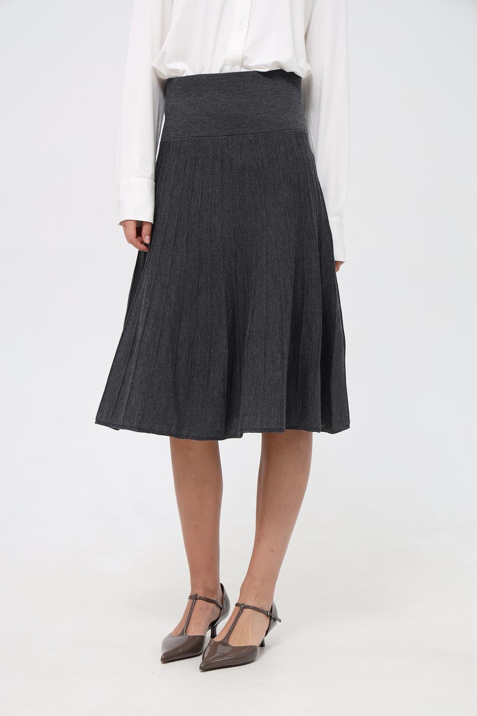 Юбка Monari плиссированная серая