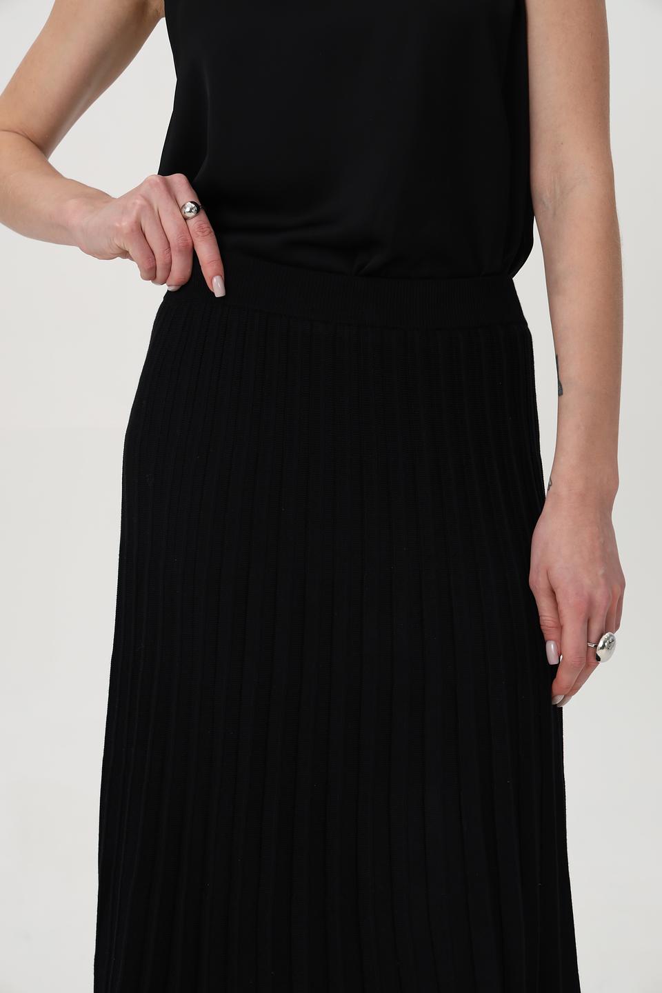 Юбка Passioni плиссе чёрная