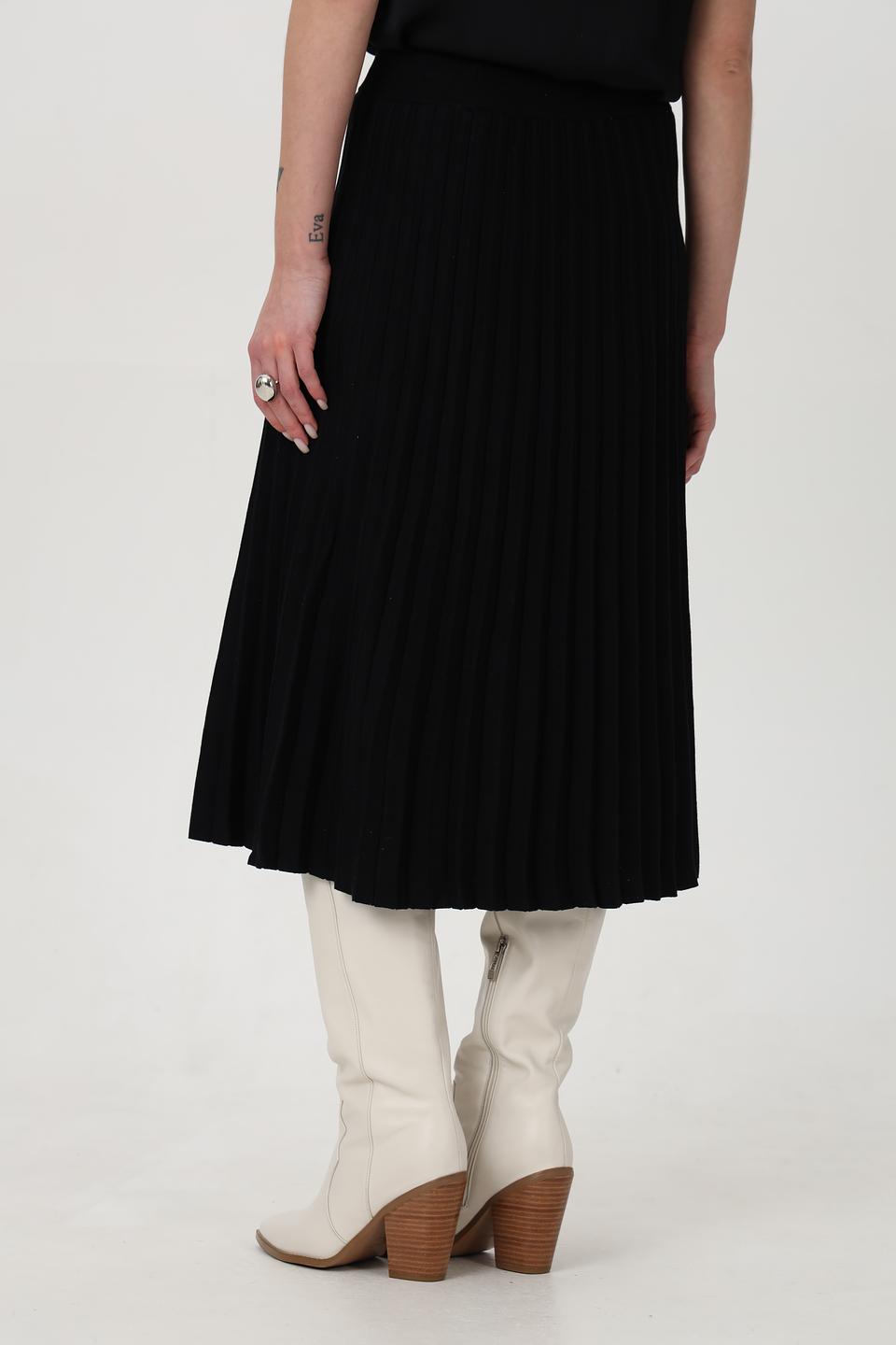 Юбка Passioni плиссе чёрная