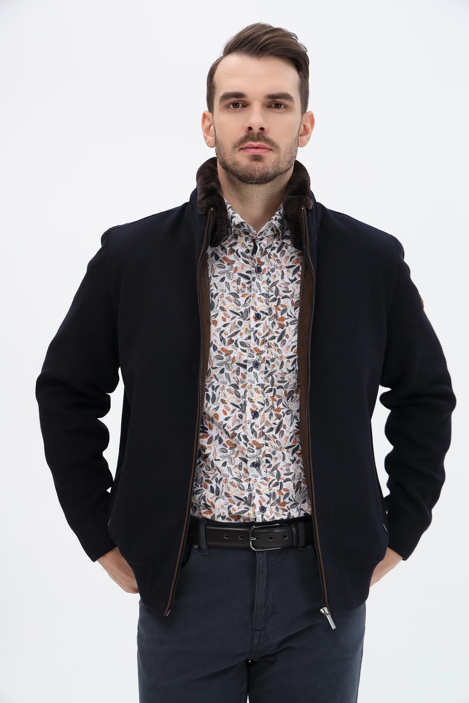 Куртка Bugatti с меховым воротником