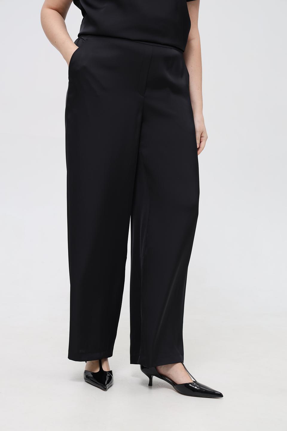 Брюки Betty and Co широкого кроя черные