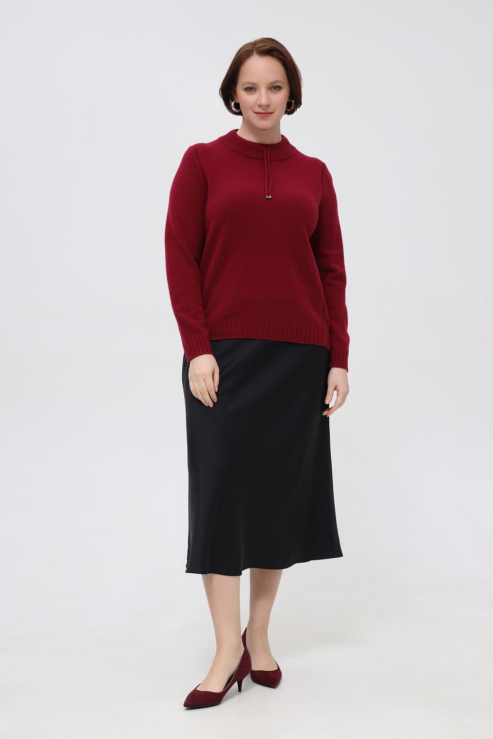 Пуловер Rabe collection бордовый
