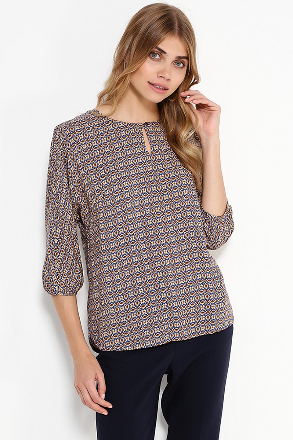 Блуза FINN FLARE, разноцветная с принтом