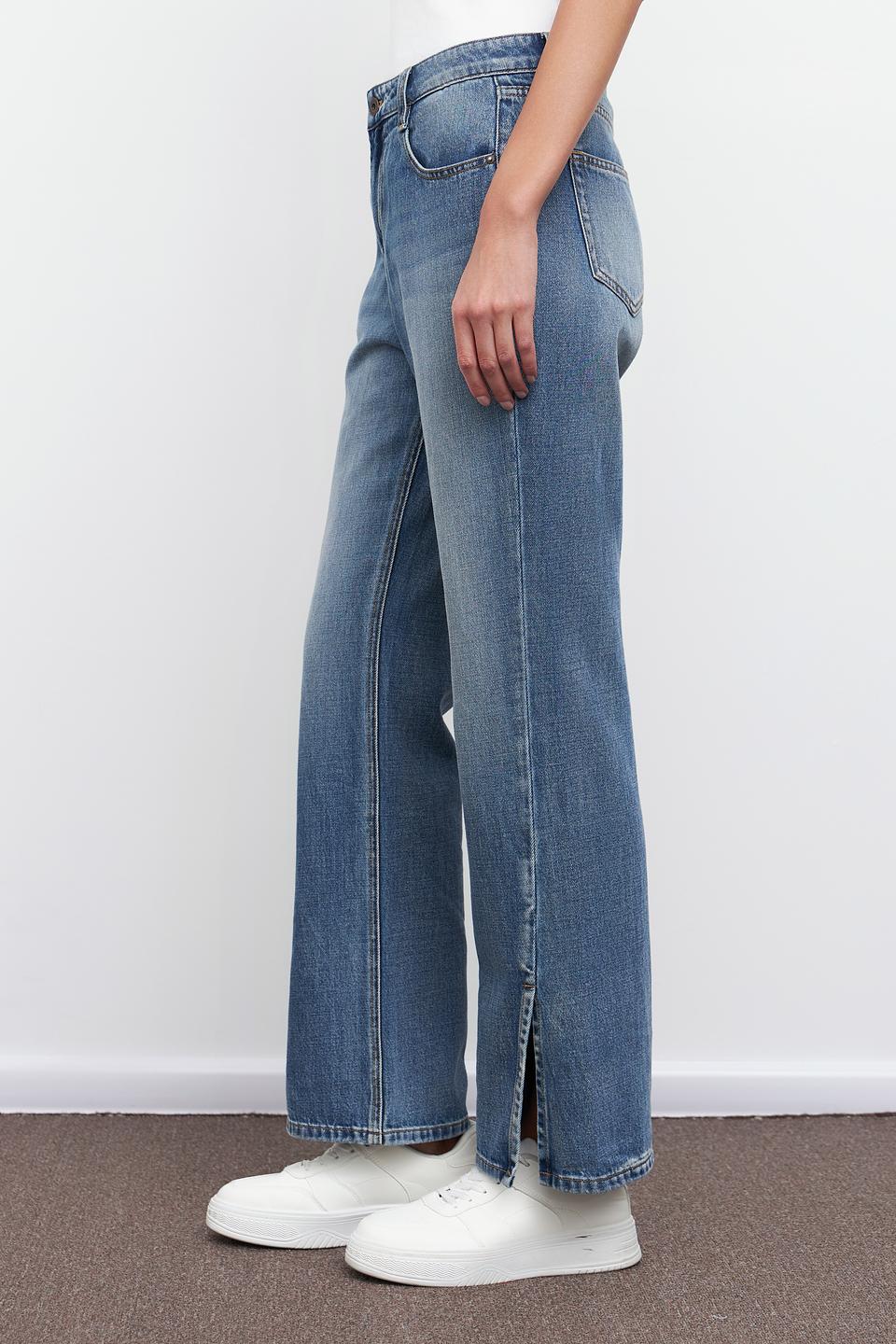 Джинсы Pezzo широкого кроя голубые