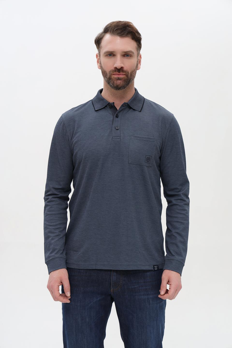 Поло Lerros с длинным рукавом, графит