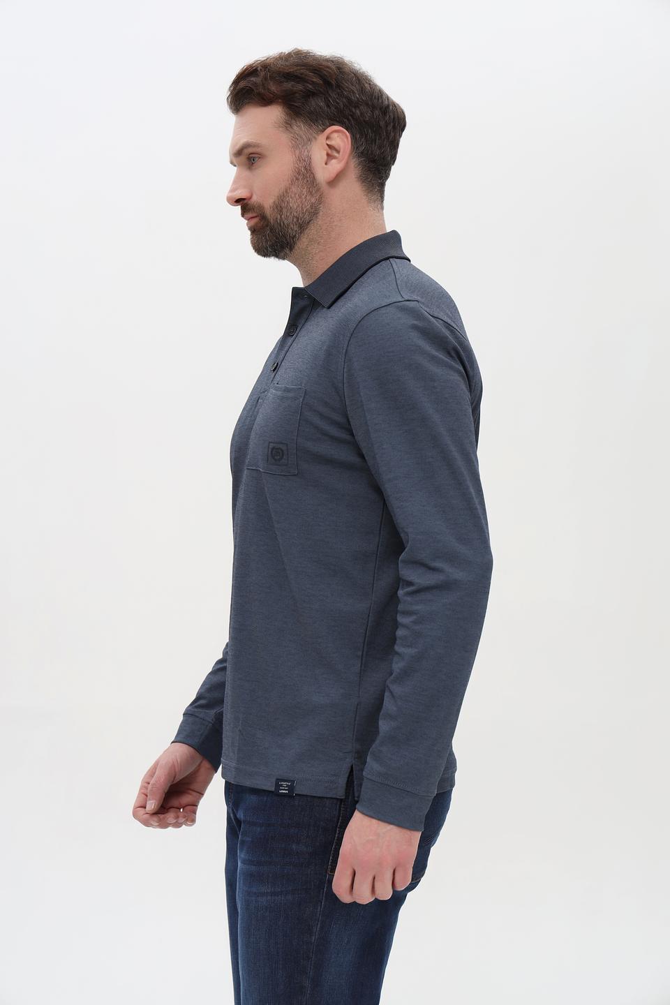 Поло Lerros с длинным рукавом, графит