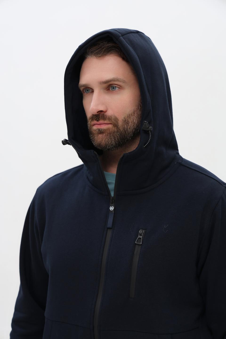 Кардиган Lerros с капюшоном тёмно-синий