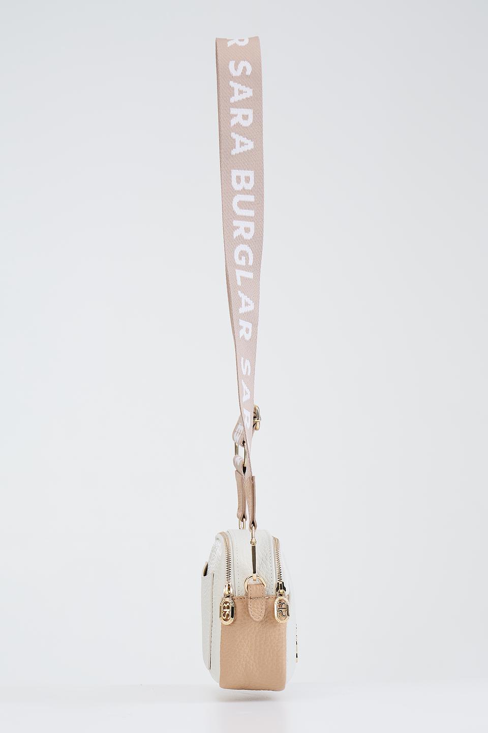 Сумка Sara Burglar жен. бежево-белая