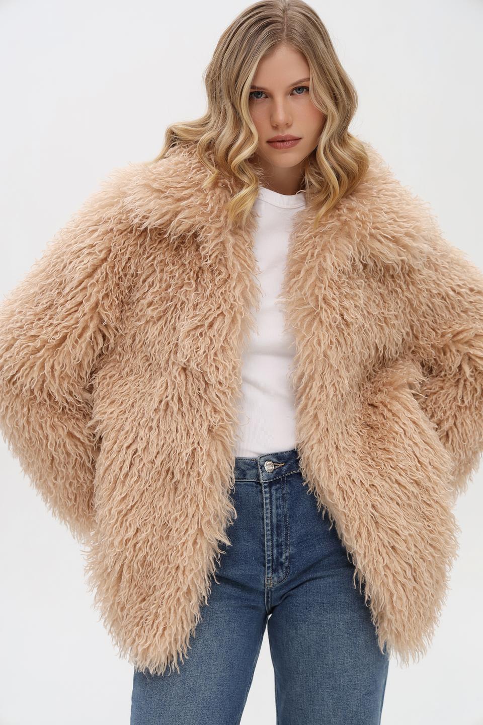 Куртка Shade из искусственного меха кремовый