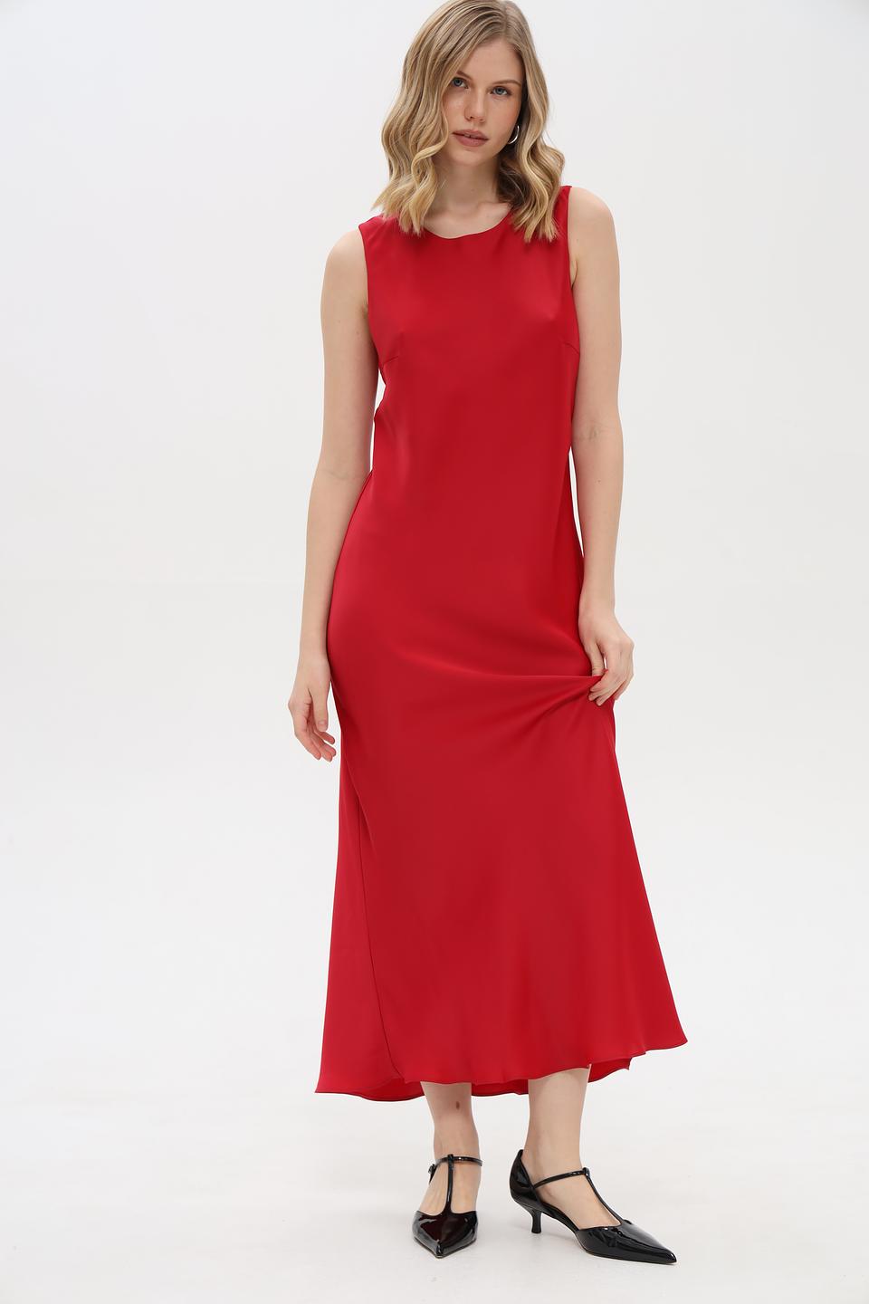 Платье Emka миди красное